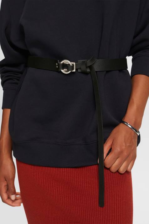 acessórios preto mulheres Esprit cinto de couro NBHL18