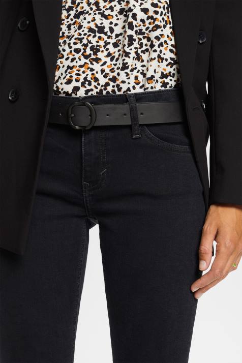 acessórios preto mulheres Esprit cinto de couro NBHL19