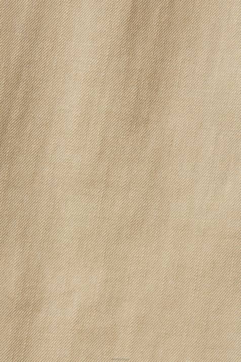 calças branco homens Esprit perna larga, calças de algodão sustentável NBHL330