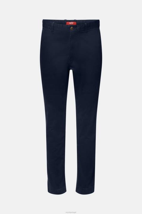 calças marinha homens Esprit calça chino slim NBHL594