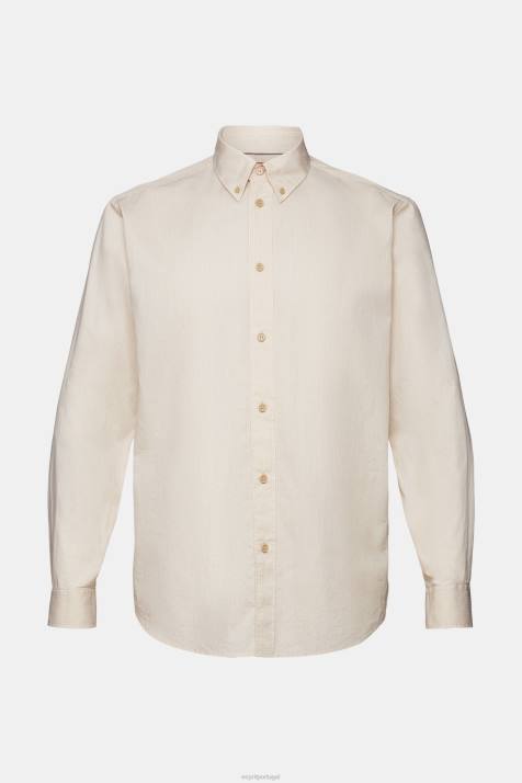 camisas areia homens Esprit camisa de popelina de algodão NBHL574