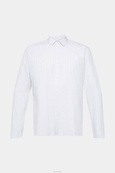 camisas azul claro homens Esprit camisa listrada NBHL686