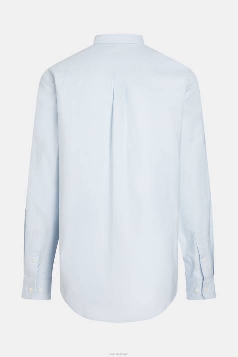 camisas azul claro homens Esprit camisa oxford regular NBHL800