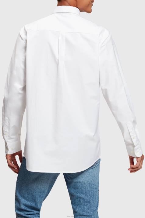 camisas branco homens Esprit camisa oxford regular NBHL799