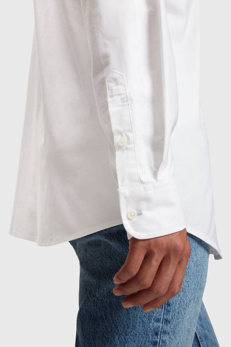 camisas branco homens Esprit camisa oxford regular NBHL799