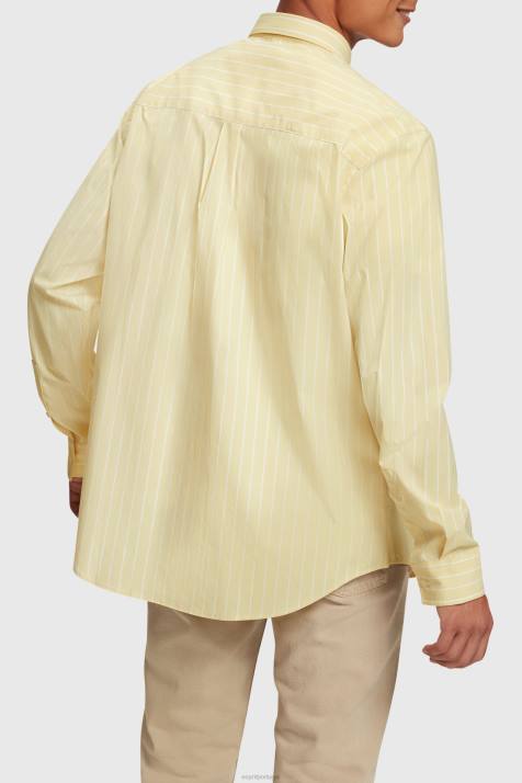 camisas girassol amarelo homens Esprit camisa de popeline listrada com corte descontraído NBHL798