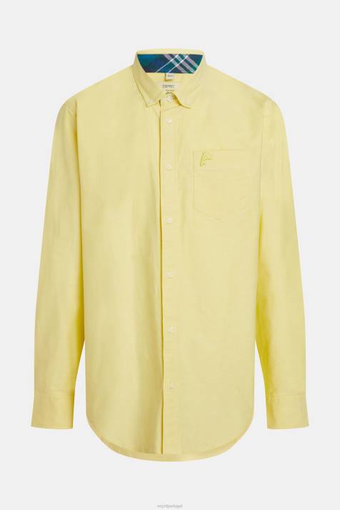 camisas girassol amarelo homens Esprit camisa oxford regular NBHL801