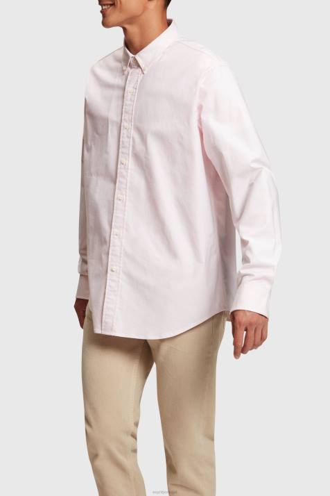 camisas luz rosa homens Esprit camisa oxford com estampa toda relaxada NBHL796