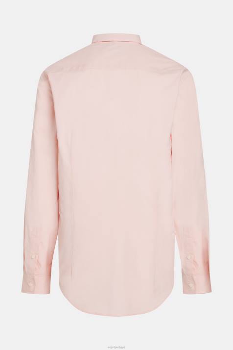 camisas luz rosa homens Esprit camisa slim fit de popelina com emblema de golfinho NBHL804