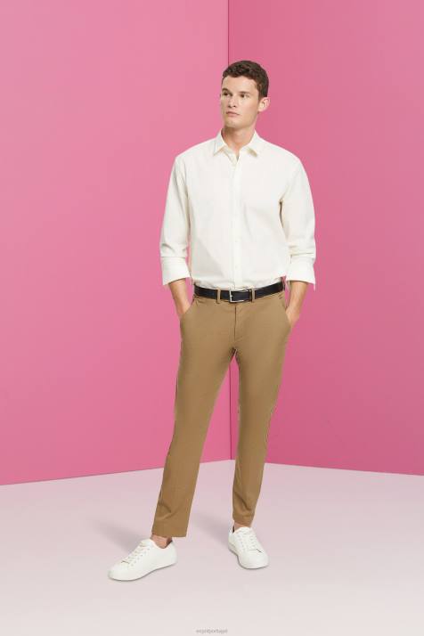 camisas off white homens Esprit camisa de algodão sustentável NBHL831