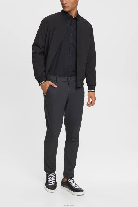 camisas preto homens Esprit camisa NBHL900