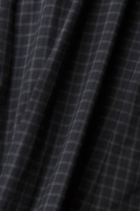 camisas preto homens Esprit camisa xadrez slim fit NBHL687