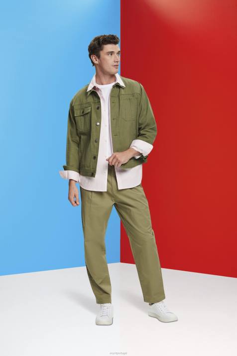 camisas rosa homens Esprit camisa de algodão com botões NBHL662