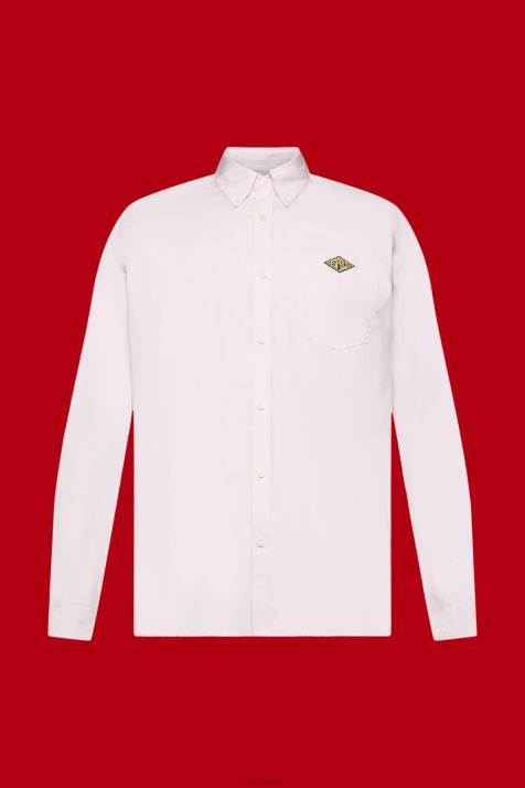 camisas rosa homens Esprit camisa de algodão com botões NBHL662