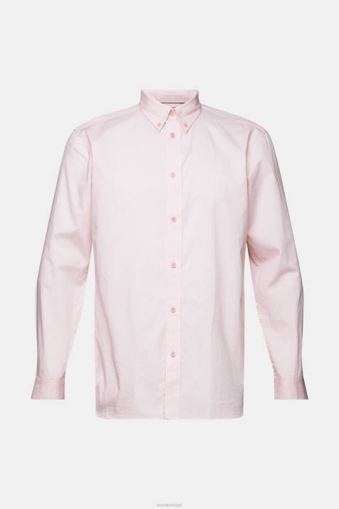 camisas rosa velho homens Esprit camisa de popelina de algodão NBHL577