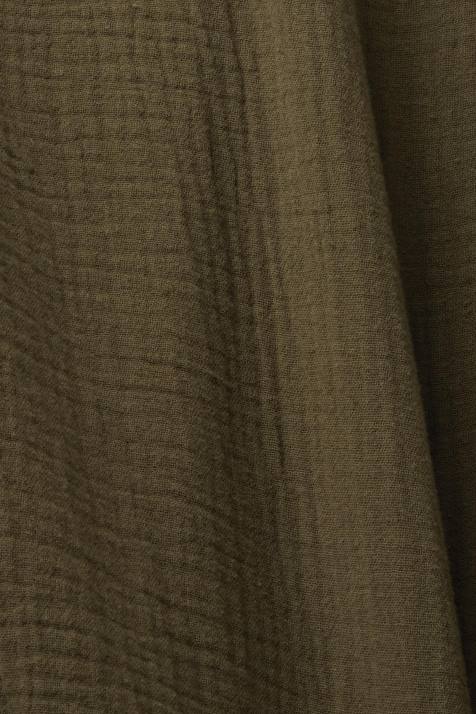 camisas verde cáqui homens Esprit camisa de musselina de algodão sustentável NBHL756