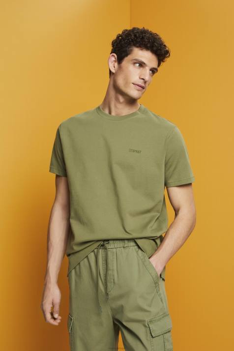 Camisetas Oliva homens Esprit camiseta com logo, 100% algodão NBHL669