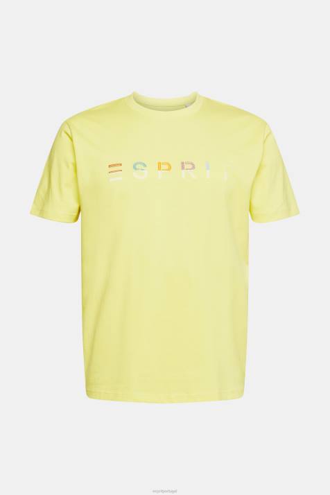 Camisetas amarelo brilhante homens Esprit camiseta jersey com logo bordado NBHL920