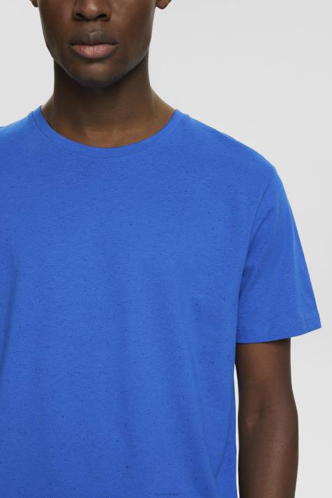 Camisetas azul homens Esprit camiseta de jersey manchada NBHL781
