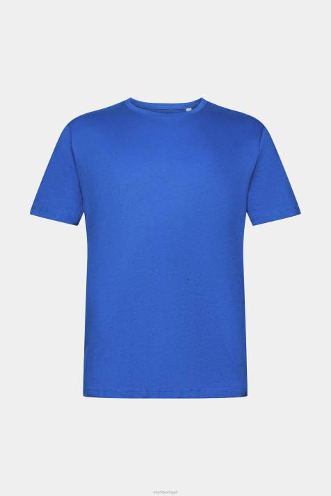 Camisetas azul homens Esprit camiseta de jersey manchada NBHL781