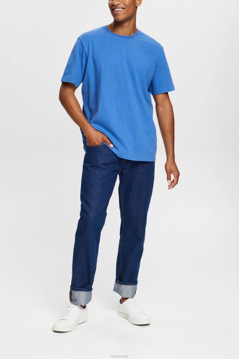 Camisetas azul homens Esprit camiseta lisa NBHL931