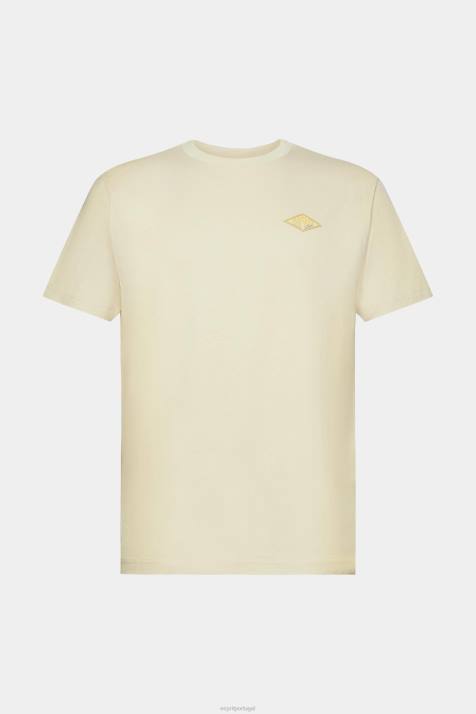 Camisetas bege homens Esprit camiseta com estampa de logo NBHL600