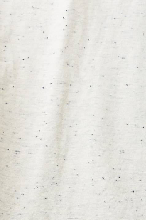 Camisetas branco homens Esprit camiseta de jersey manchada NBHL779