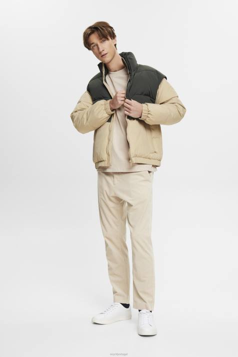 Camisetas cinza claro homens Esprit camiseta de algodão com gola redonda NBHL722