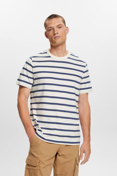 Camisetas gelo homens Esprit camiseta listrada em jersey, 100% algodão NBHL591