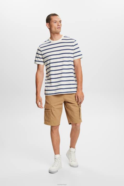 Camisetas gelo homens Esprit camiseta listrada em jersey, 100% algodão NBHL591