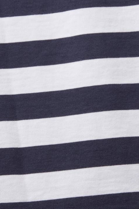 Camisetas marinha homens Esprit camiseta listrada com gola redonda NBHL721
