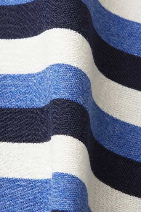 Camisetas marinha homens Esprit camiseta listrada em jersey, 100% algodão NBHL736