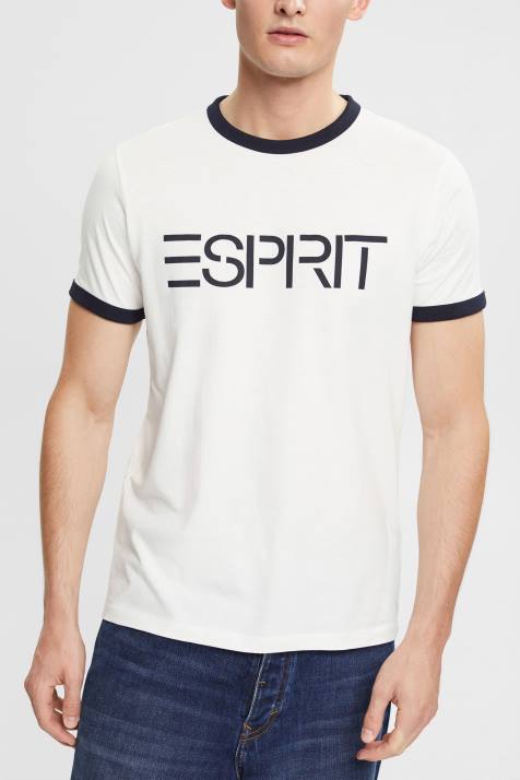 Camisetas off white homens Esprit camiseta com estampa de logo NBHL949