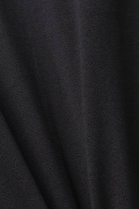 Camisetas preto homens Esprit camiseta de algodão com estampa de logo NBHL623