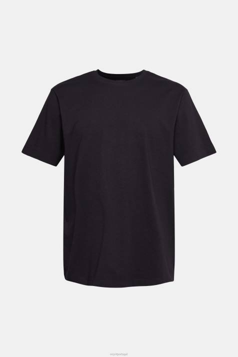 Camisetas preto homens Esprit camiseta lisa NBHL928