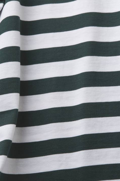 Camisetas verde escuro homens Esprit camiseta listrada com gola redonda NBHL769