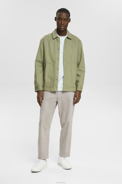 Camisetas verde água claro homens Esprit camiseta de jérsei NBHL747