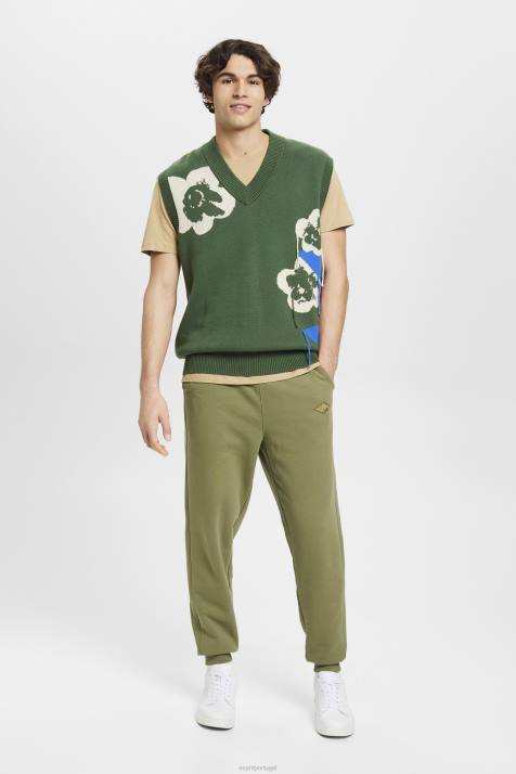 corredores Oliva homens Esprit jogger com estampa de logo NBHL666