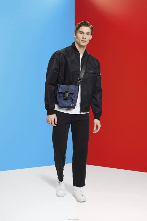 jaquetas preto homens Esprit jaqueta bomber NBHL676