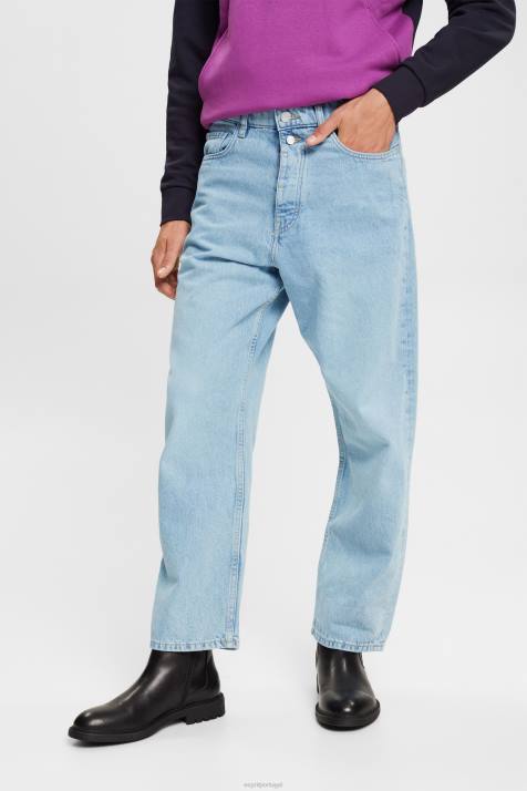 jeans azul branqueado homens Esprit jeans folgados de algodão sustentável NBHL848