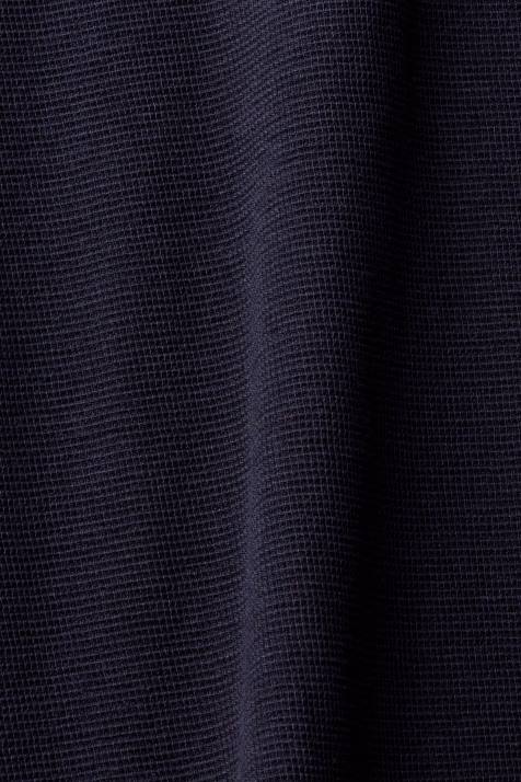 manga comprida marinha homens Esprit top manga longa waffle piquê NBHL824