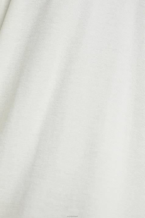 manga comprida off white homens Esprit top waffle piquê manga longa NBHL696