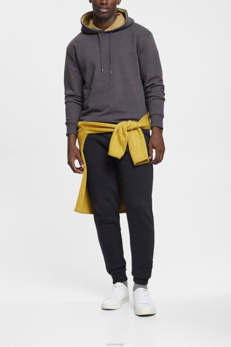 moletons e moletons cinza escuro homens Esprit moletom com capuz NBHL887