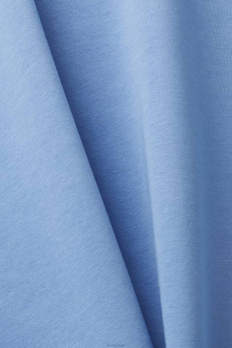 moletons e moletons lavanda azul claro homens Esprit moletom com estampa de logo NBHL651