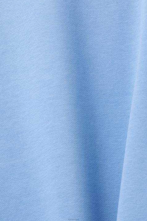 moletons e moletons lavanda azul claro homens Esprit moletom com logo estampado nas costas NBHL647