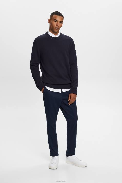 moletons e moletons marinha homens Esprit moletom de gola redonda de algodão NBHL579