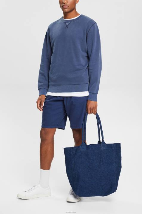 moletons e moletons marinha homens Esprit moletom sustentável com gola redonda NBHL936