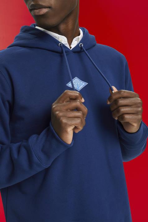 moletons e moletons tinta homens Esprit moletom com logo estampado no peito NBHL641