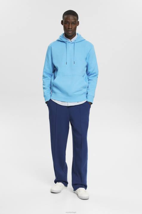 moletons e moletons turquesa homens Esprit moletom com capuz feito de material reciclado NBHL682