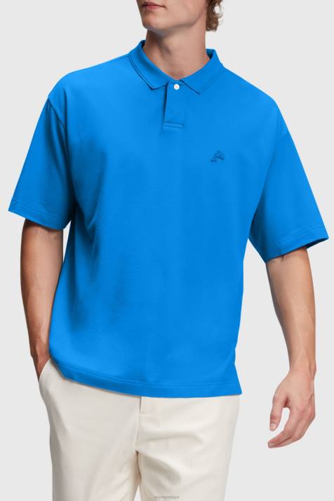 pólos azul homens Esprit golfinho clube de tênis polo descontraído NBHL878